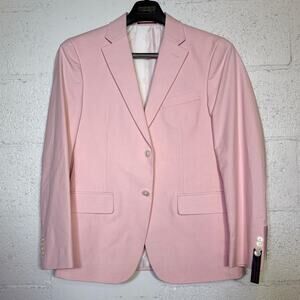 Tommy Hilfiger Men's Modern-Fit Th Flex Stretch Chambray Jacket pink 38S  $360